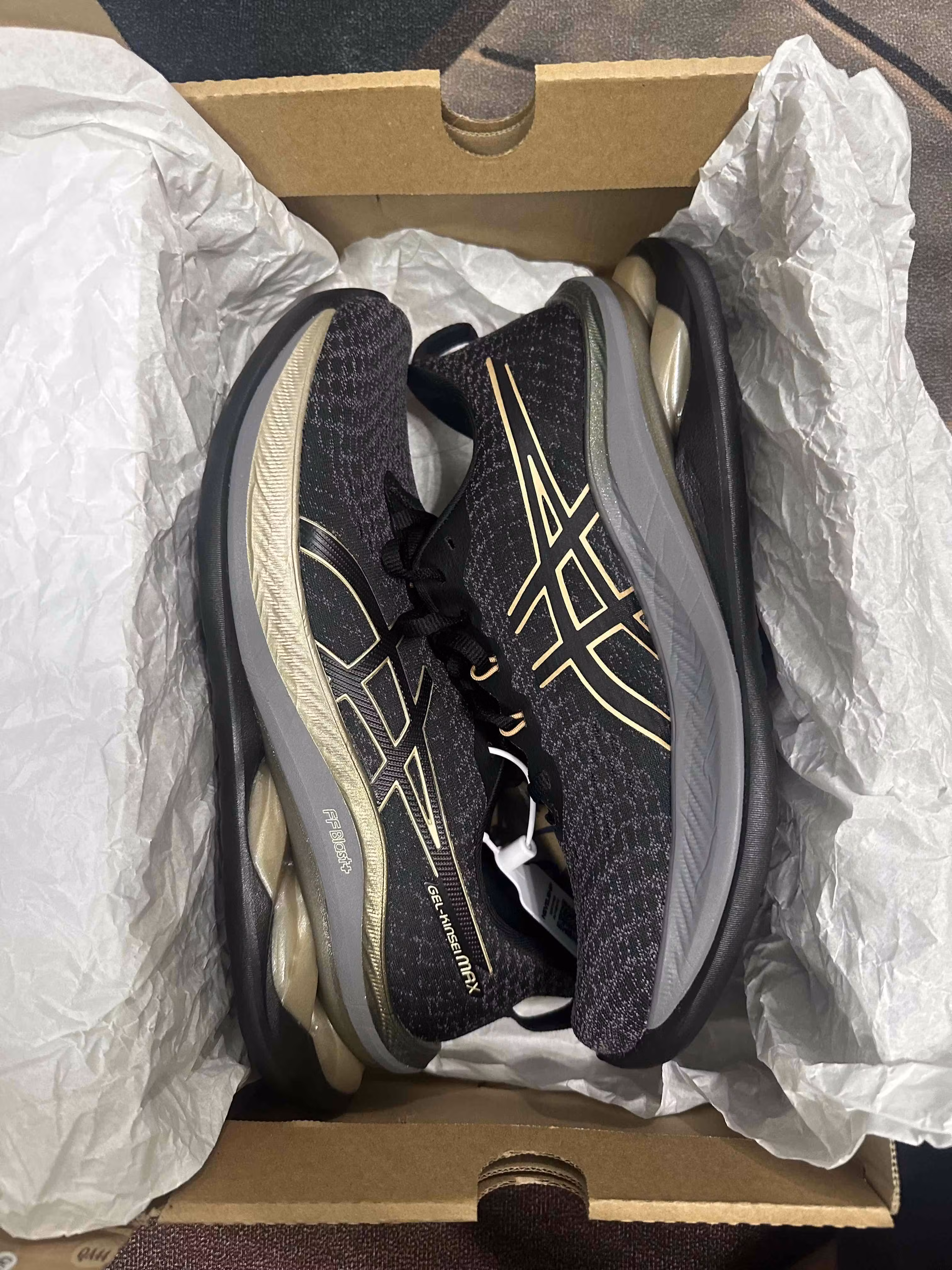 ASICS Gel Kinsei Max Platinum 'Black Champagne' 1011B927-001 ASICS Gel Kinsei Max Platinum 'Black Champagne' 1011B927-001